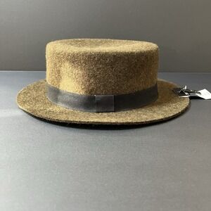 Topman Fedora Hat 100% Wool Green Size M/L NWT Boho Western Festival Western